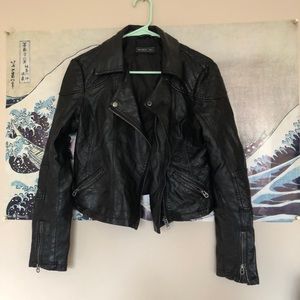 Members only leather Moto jacket